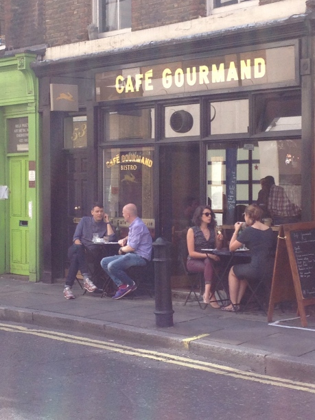 Cafe Gourmand in Soho, London Via www.allgreatchanges.wordpress.com
